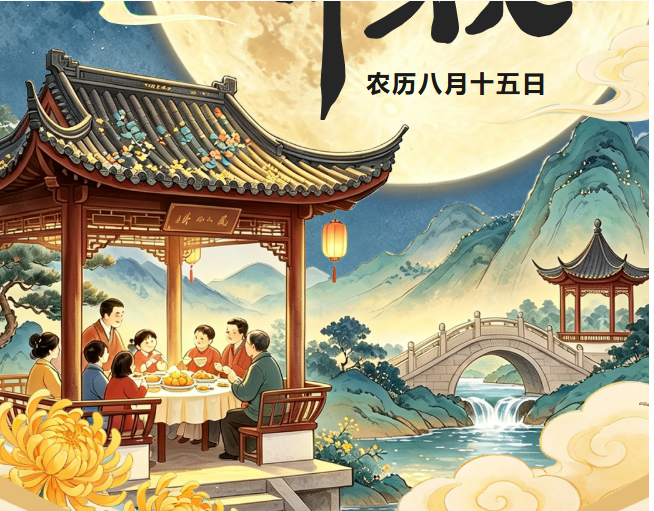 <b>《月满中秋，岁岁安澜。阖家团圆，幸福安康》</b>